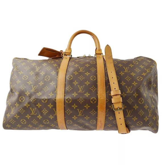 Louis Vuitton Handbags - LOUIS VUITTON KEEPALL BANDOULIERE 55 TRAVEL BAG MONOGRAM